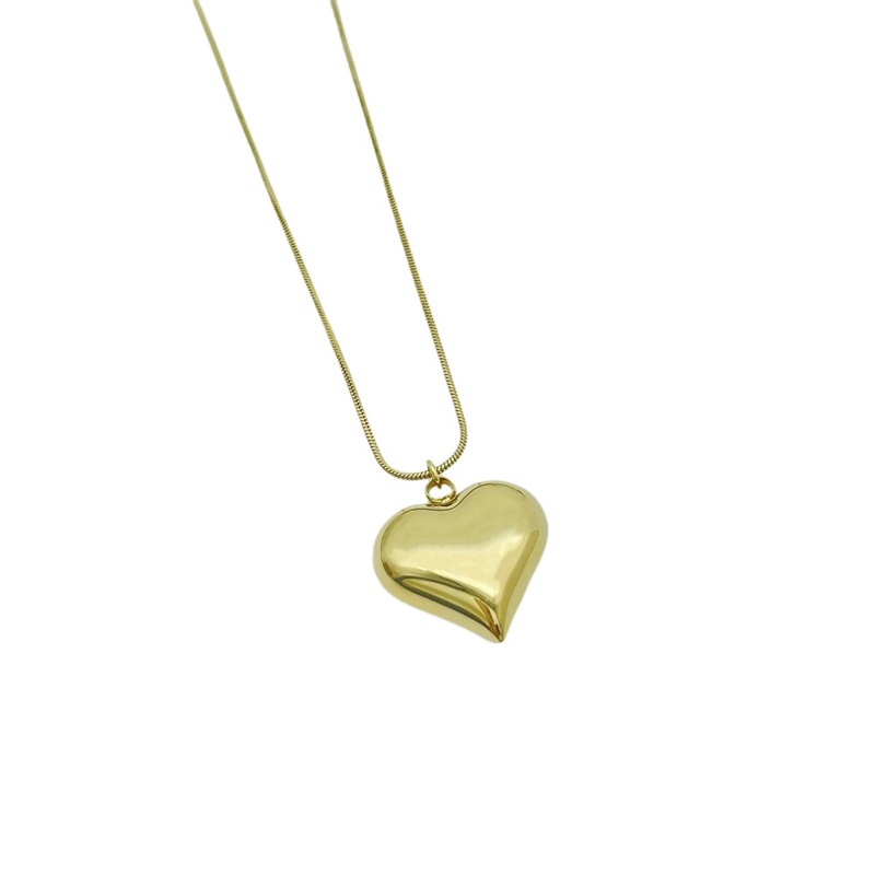 MIYA gold necklace heart pendant